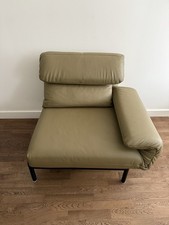 Rolf Benz Plura Designer Recliner Chair in Olive Green Leather – New, RRP £4,500
