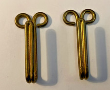 Pair of ROYAL NAVY SERVICE DRESS TUNIC BRASS BELT HOOKS