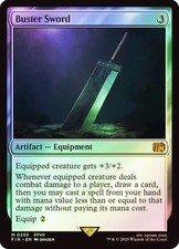 Buster Sword *Japanese Foil* - FIN - NM - Magic The Gathering - MTG
