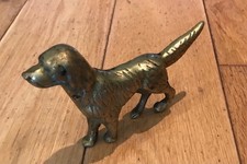 Vintage Solid Brass Labrador