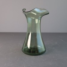 Vintage Green Vase Glass