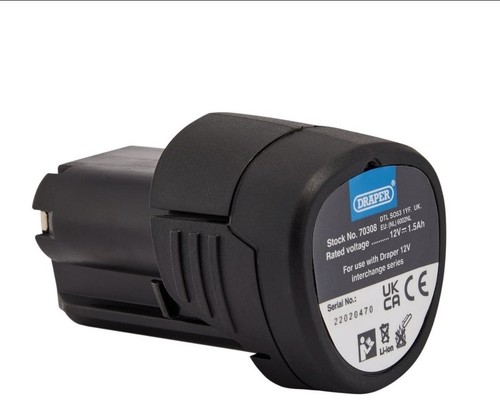 Draper battery 12v 5ah - draper, 1.5ah