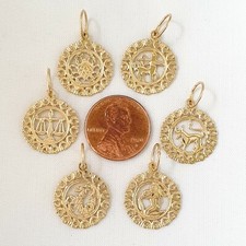 14K Yellow Gold ZODIAC Pendant