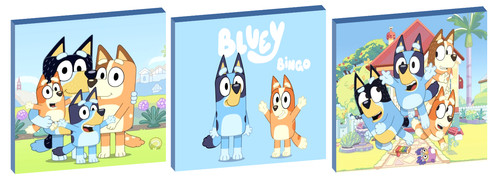 Bluey bingo set - bluey, canvas