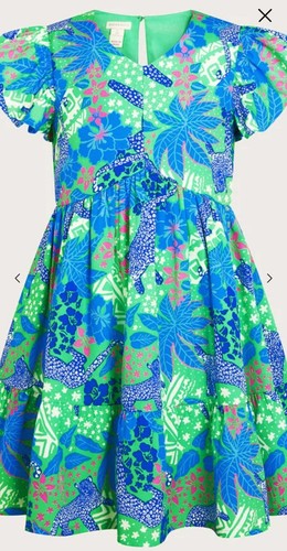 Monsoon jungle jaguar dress - jungle,