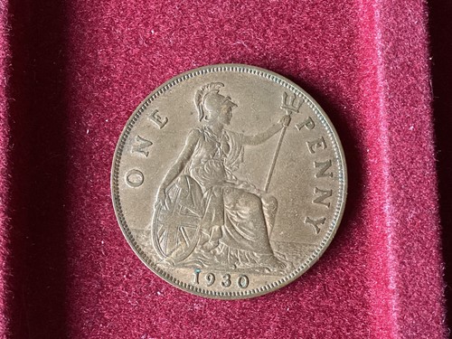 King george one penny 1930 - george,
