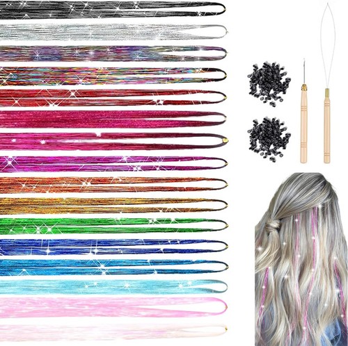 Colours hair tinsel - hair, 48