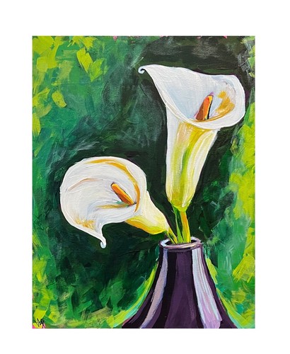 White calla lilies vlp - lilies, hand