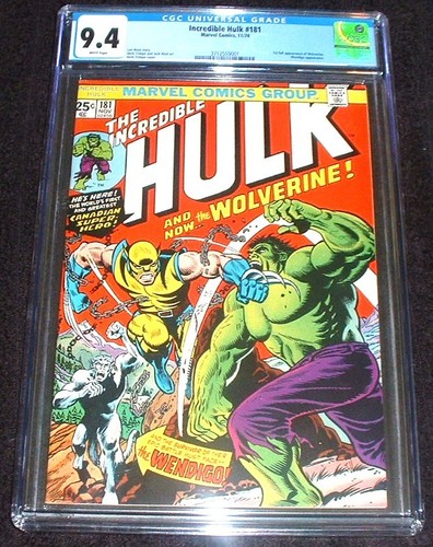 Incredible hulk 181 cgc - hulk,