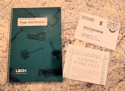 Leigh dovetail user guide - leigh,