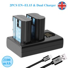 2x EN-EL15 EL15B Battery For