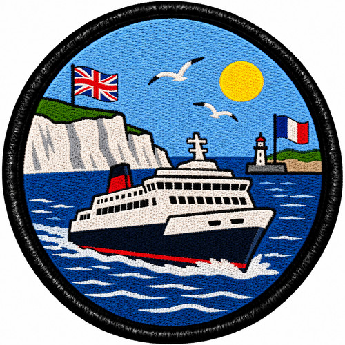 France ferry embroidered - france,