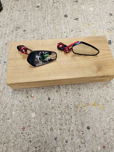 Motorcycle bar end - end, red