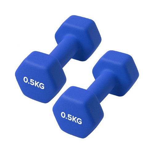 Neoprene hex dumbbell set - neoprene,
