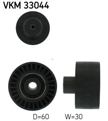 Ribbed belt deflection guide - v-ribbed,