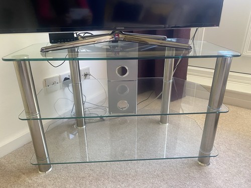 Clear glass stand - glass,