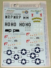 Microscale Decals 48-019 P-51B P-51D Mustang decal in 1:48 Scale