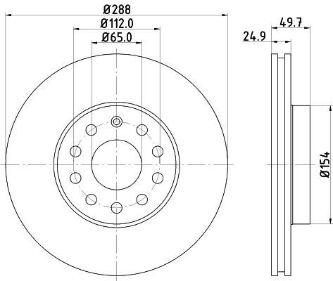 Mintex mdc1638c front - front, brake