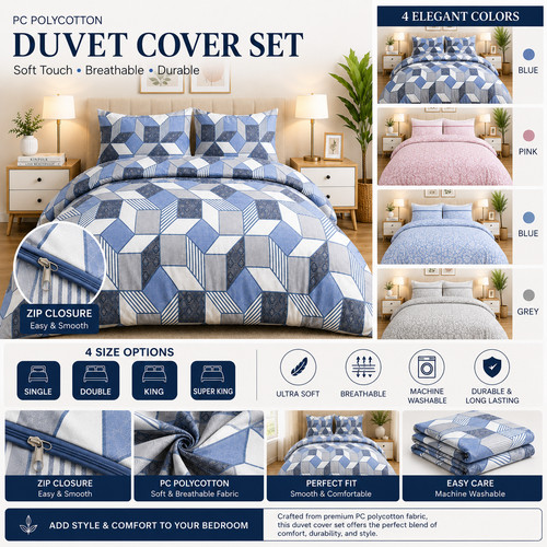 Modern printed polycotton - printed,
