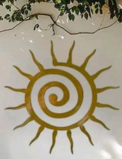 Whimsical golden spiral sun - whimsical,