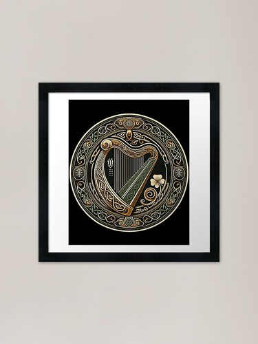 Celtic harp with - harp, irish