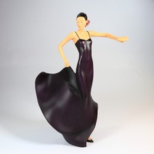 Art Of Movement Flamenco Midnight Resin Figurine Spanish Dancer Purple Rare