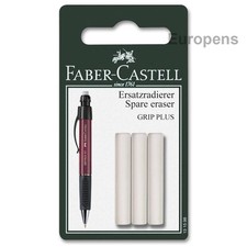 Faber-Castell Mechanical Pencil Erasers x 3 Suitable for Grip Plus Models - Uk