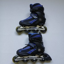 Airwalk Alloy Framed Roller Blades Size 7 Blue