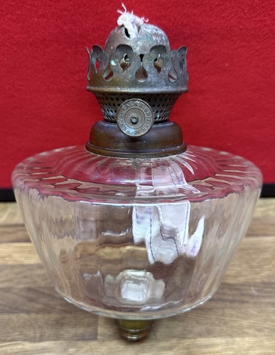 Vintage glass oil - glass, lamp