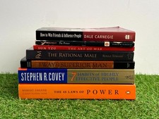 Self-Improvement Book Bundle - 7 Habbits, , 48 Laws of Power *USED*