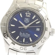 TAG HEUER Aquaracer Il de Pan WAF141T Date blue Dial Quartz Ladies Watch_883008