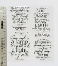 Clear rubber stamps Pray Faith