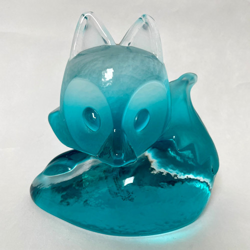 Ikea art glass fox - art, sculpture