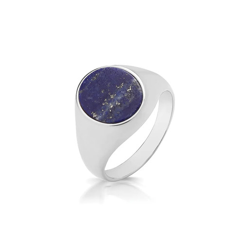 Triple oval lapis ring - oval,