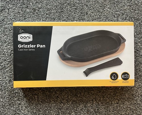 Ooni grizzler cast iron pan - cast,