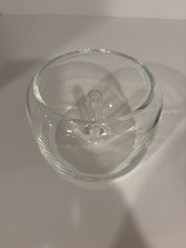 Clear Glass Flower Frog Bowl