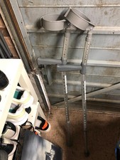 Drive Lightweight Aluminium Forearm Dual Adjustable Crutches Walking Aid - Pair