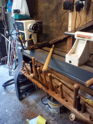 Woodturning lathe used - woodturning,