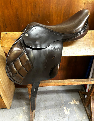 Style brown leather dressage - style,