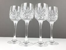 4 x Bohemia Small Crystal Wine Lead Crystal Drinking Glasses 16 cm H
