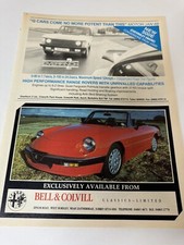 Original Alfa Romeo Spider S3 Classic Range Rover Magazine Advert Poster Retro