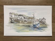 Watercolour Painting Of Port