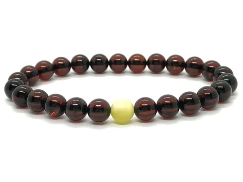 Amber bracelet gift cherry - amber,