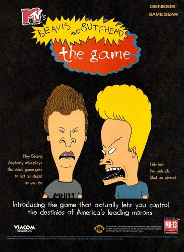Mtv beavis butt head sega - &,