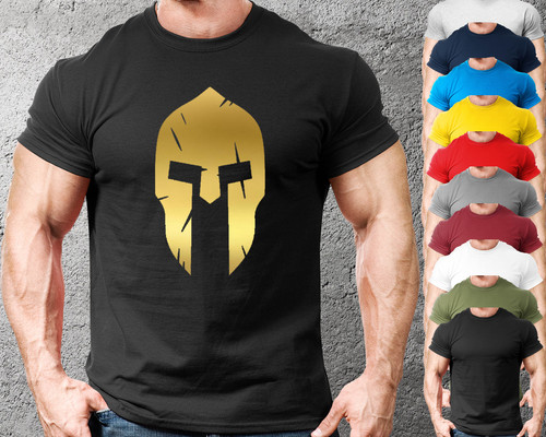 Spartan gold helmet gym - gold,
