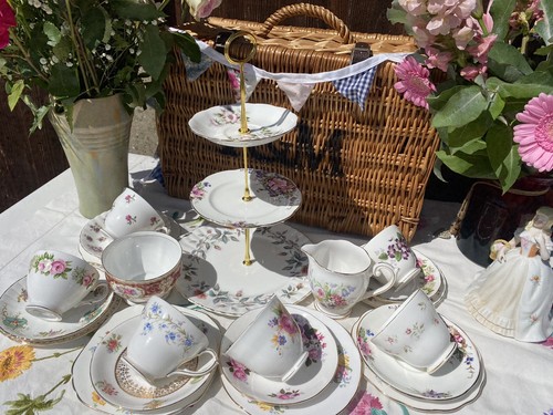 Floral mis matched tea - mis,