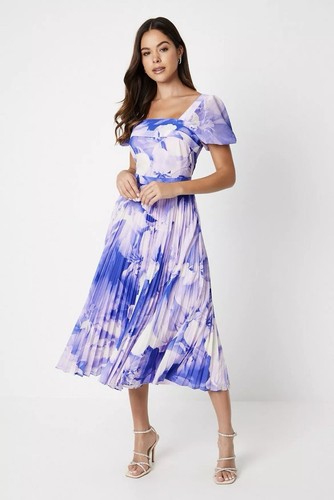 Coast pleated midi dress - pleated,