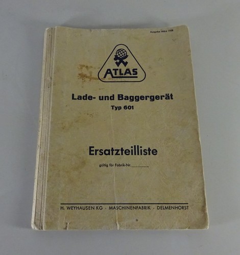 Parts catalog spare - parts, atlas