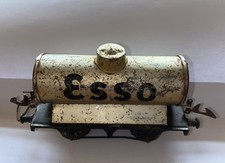 Vintage Hornby Meccano '0' Gauge - 4 Wheeled Esso Tanker Wagon - Fair Condition