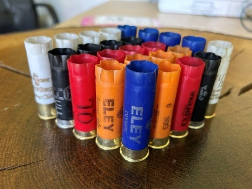 Spent shotgun cartridge cases - shotgun,